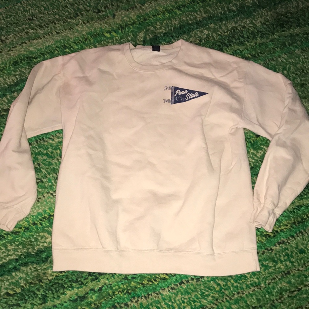 Gildan Penn State Nittany Lions Crewneck Sweatshirt Cream Mens Medium